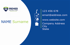 Business Card Design by SamJ for Premier Risk Solutions LLC | Design #3261178
