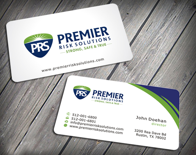 Business Card Design by SKYdesign for Premier Risk Solutions LLC | Design #3261046