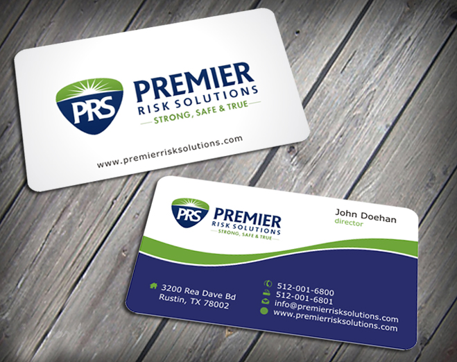 Business Card Design by SKYdesign for Premier Risk Solutions LLC | Design #3261051