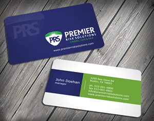 Business Card Design by SKYdesign for Premier Risk Solutions LLC | Design: #3261054