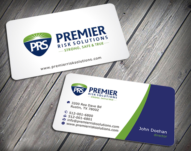 Business Card Design by SKYdesign for Premier Risk Solutions LLC | Design #3261069