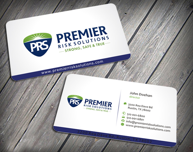 Business Card Design by SKYdesign for Premier Risk Solutions LLC | Design #3261076