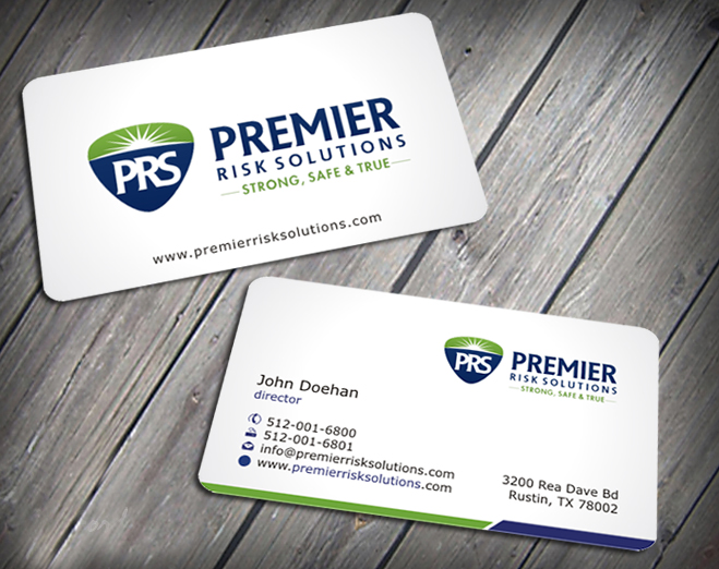 Business Card Design by SKYdesign for Premier Risk Solutions LLC | Design #3261078