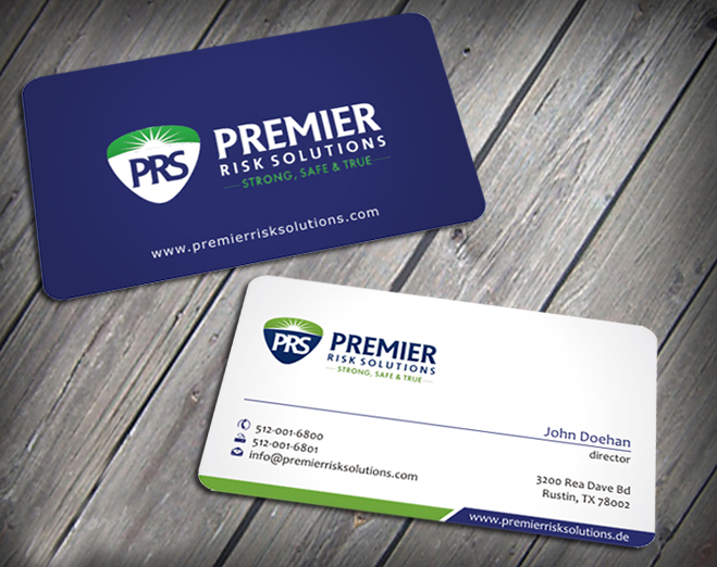Business Card Design by SKYdesign for Premier Risk Solutions LLC | Design #3261080