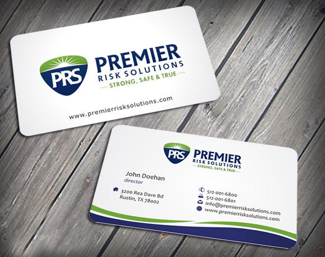 Business Card Design by SKYdesign for Premier Risk Solutions LLC | Design #3261087