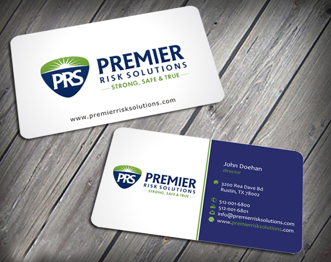 Business Card Design by SKYdesign for Premier Risk Solutions LLC | Design #3261098