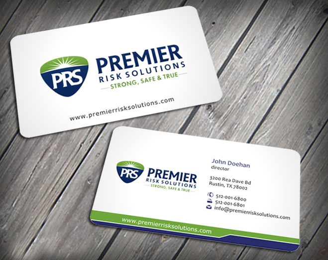 Business Card Design by SKYdesign for Premier Risk Solutions LLC | Design #3261111