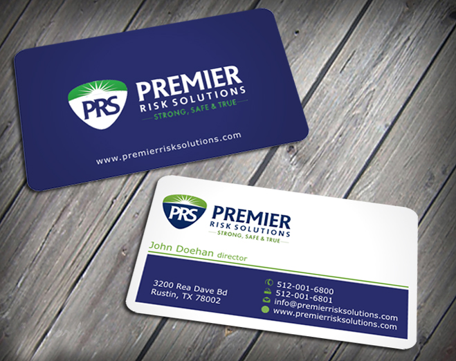 Diseño de Tarjeta de Presentación por SKYdesign para Premier Risk Solutions LLC | Diseño #3261122