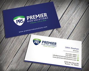 Business Card Design by SKYdesign for Premier Risk Solutions LLC | Design: #3261136