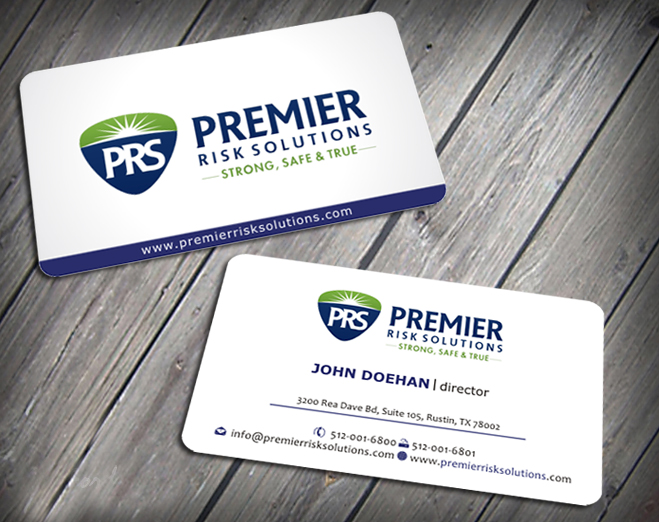 Diseño de Tarjeta de Presentación por SKYdesign para Premier Risk Solutions LLC | Diseño #3261157