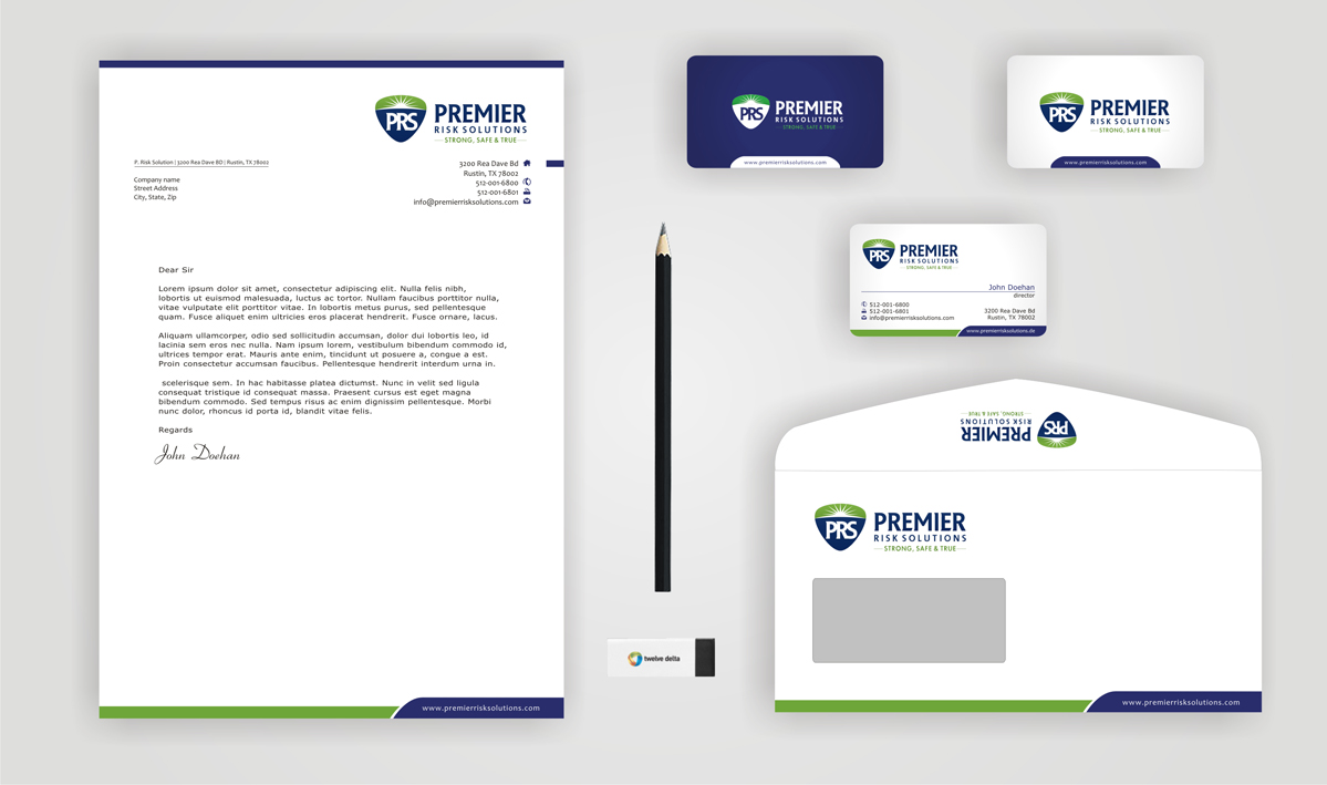 Business Card Design by SKYdesign for Premier Risk Solutions LLC | Design #3261221
