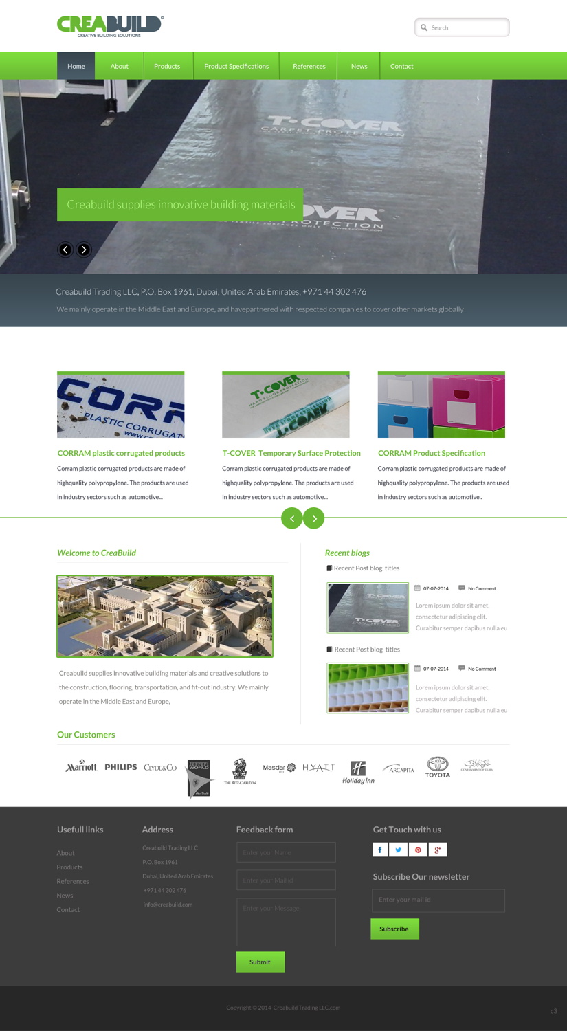 Web-Design von pb für Creabuild | Design #3264175