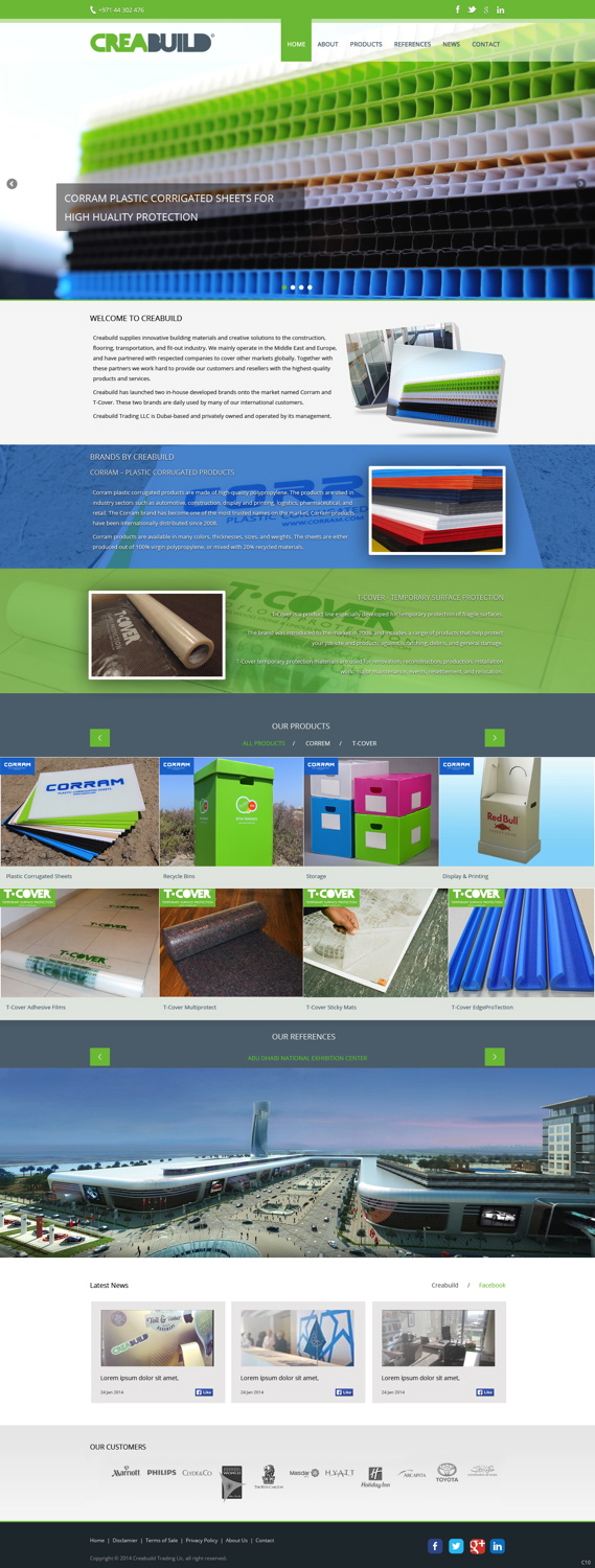 Web Design par pb pour Creabuild | Design #3264176