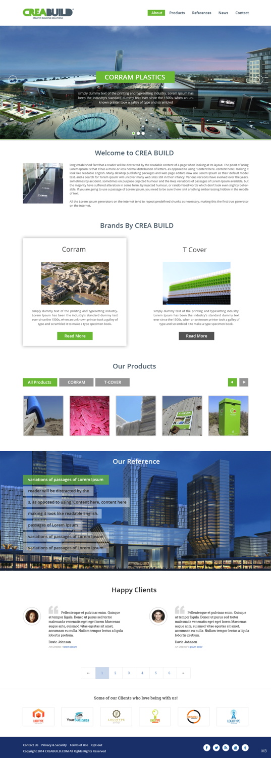 Web Design by pb for Creabuild | Design #3264178