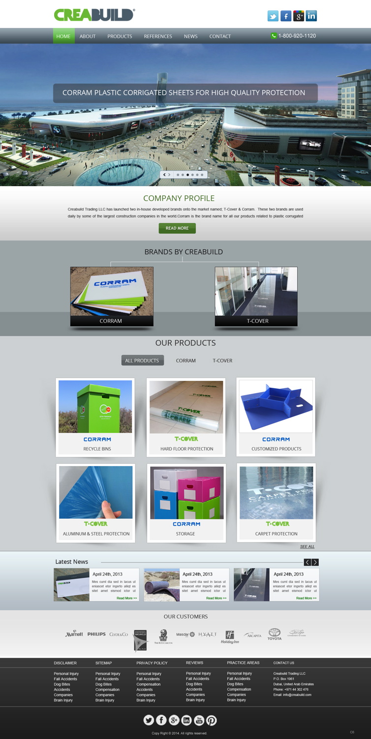 Web Design par pb pour Creabuild | Design #3265431
