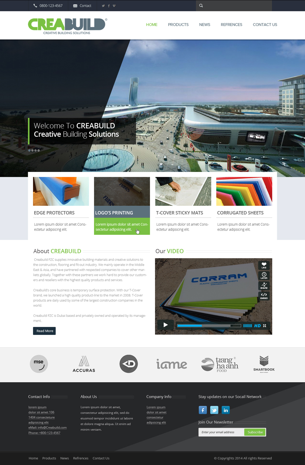 Web-Design von OM für Creabuild | Design #3267110