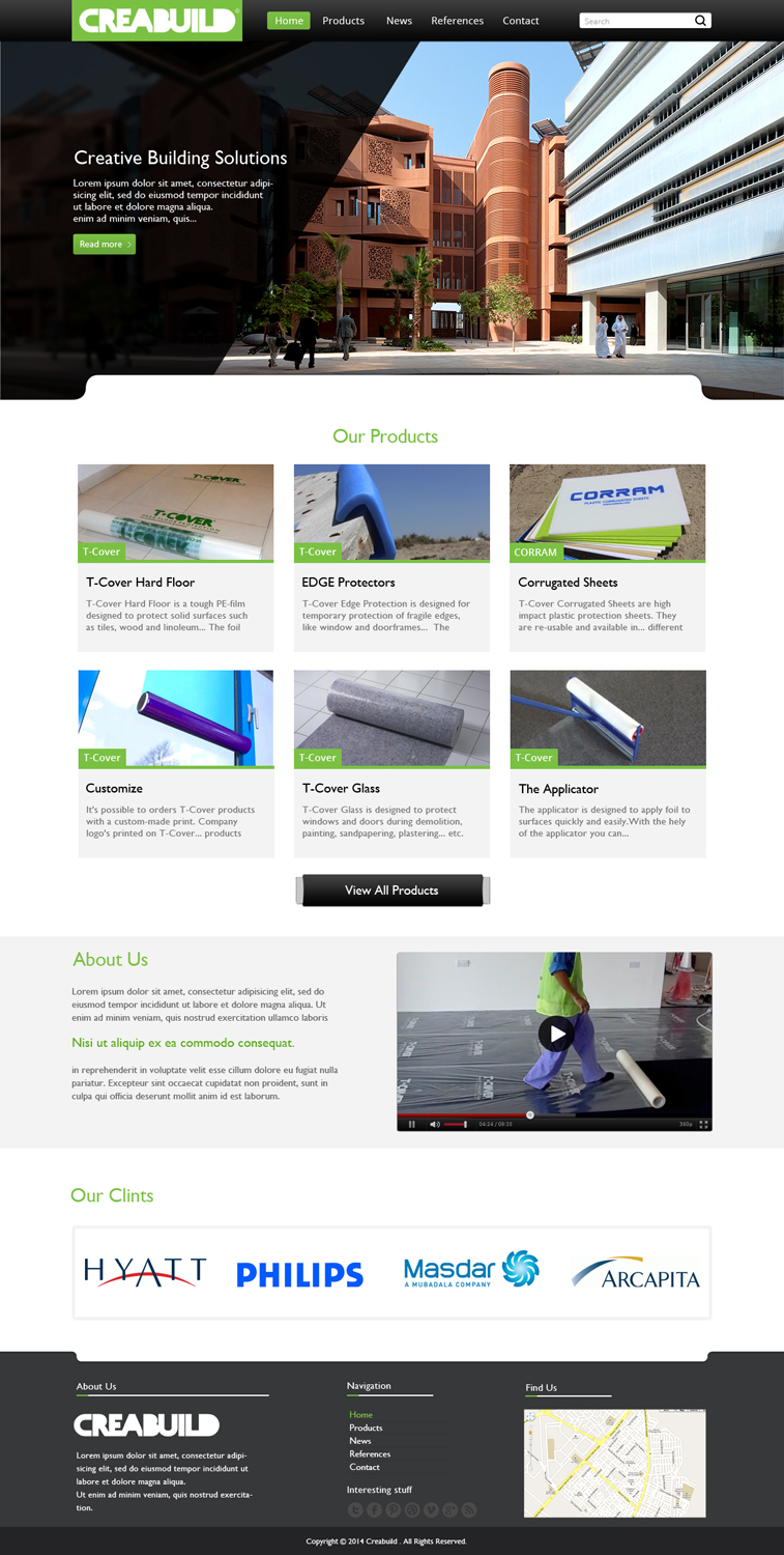 Web Design by OM for Creabuild | Design #3267116