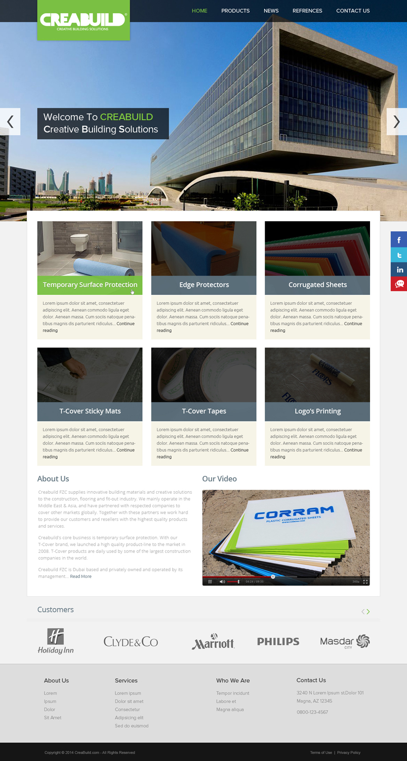 Web Design by OM for Creabuild | Design #3267894