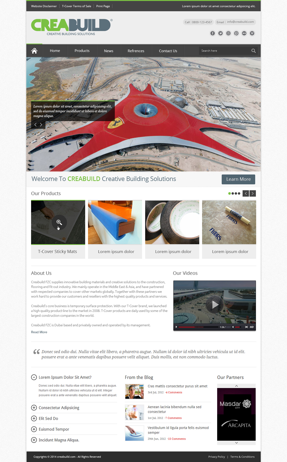 Web Design by OM for Creabuild | Design #3267903