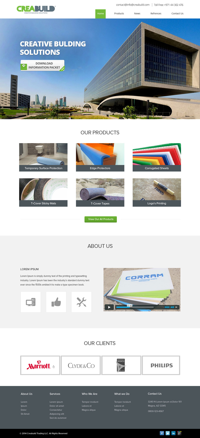 Web-Design von OM für Creabuild | Design #3267918