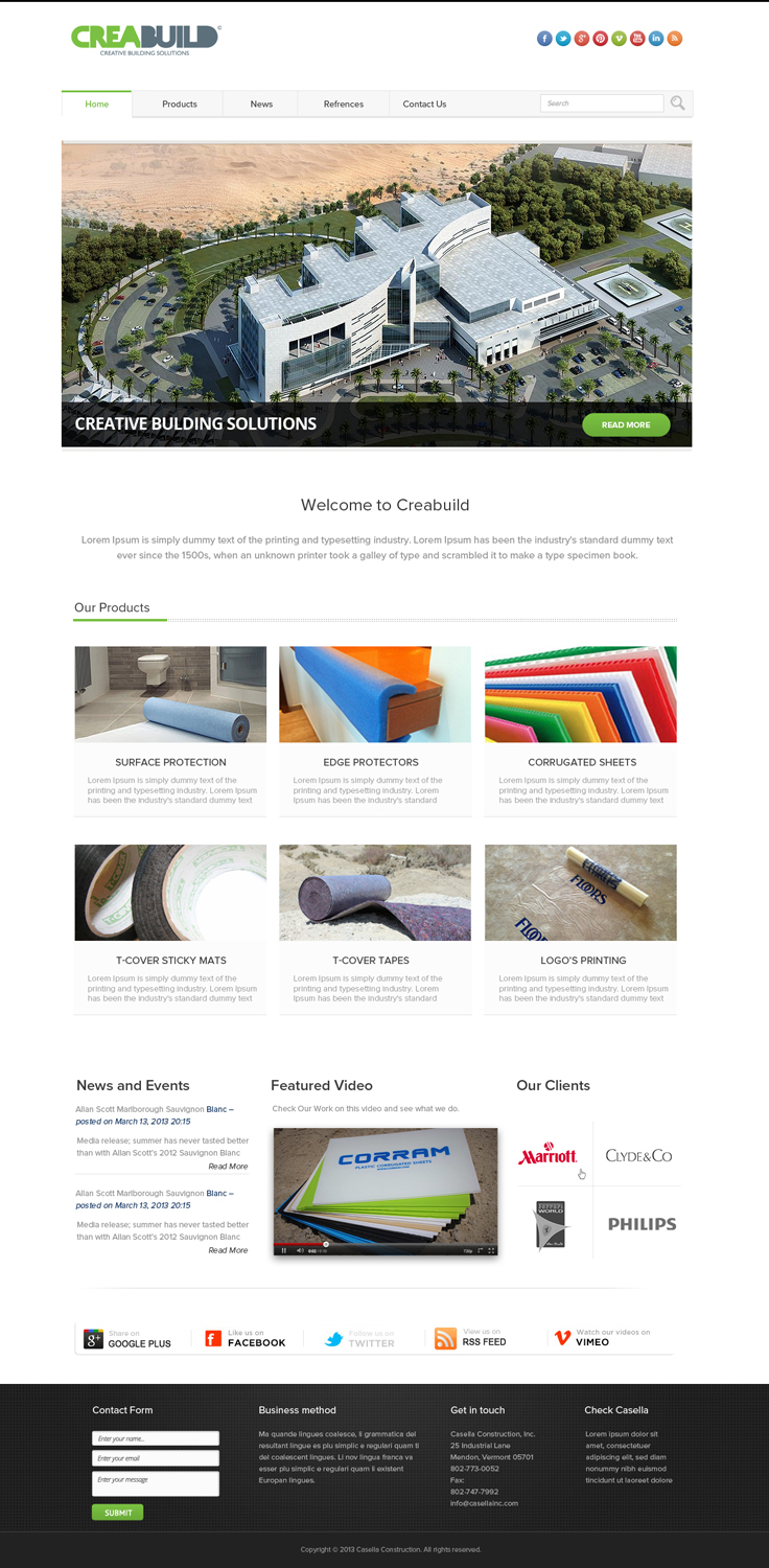 Web-Design von OM für Creabuild | Design #3268056