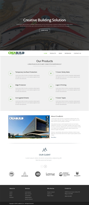 Web Design by OM for Creabuild | Design: #3361334