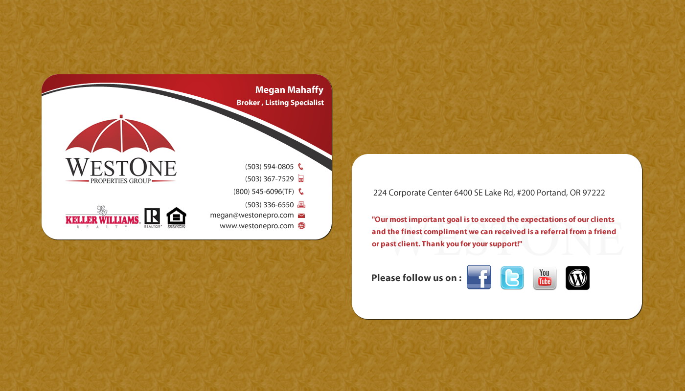 Business Card Design by Sbss for this project | Design #797439