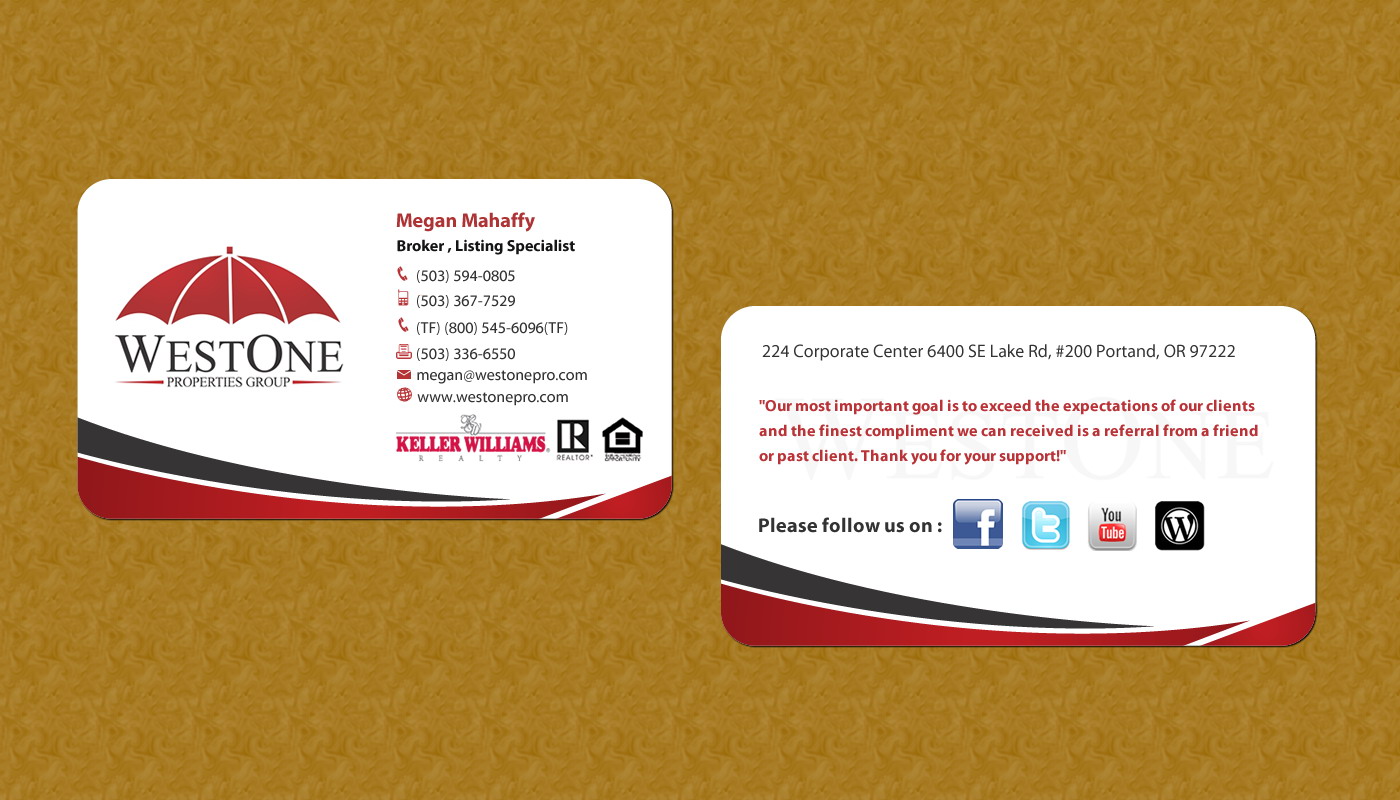 Business Card Design by Sbss for this project | Design #797441