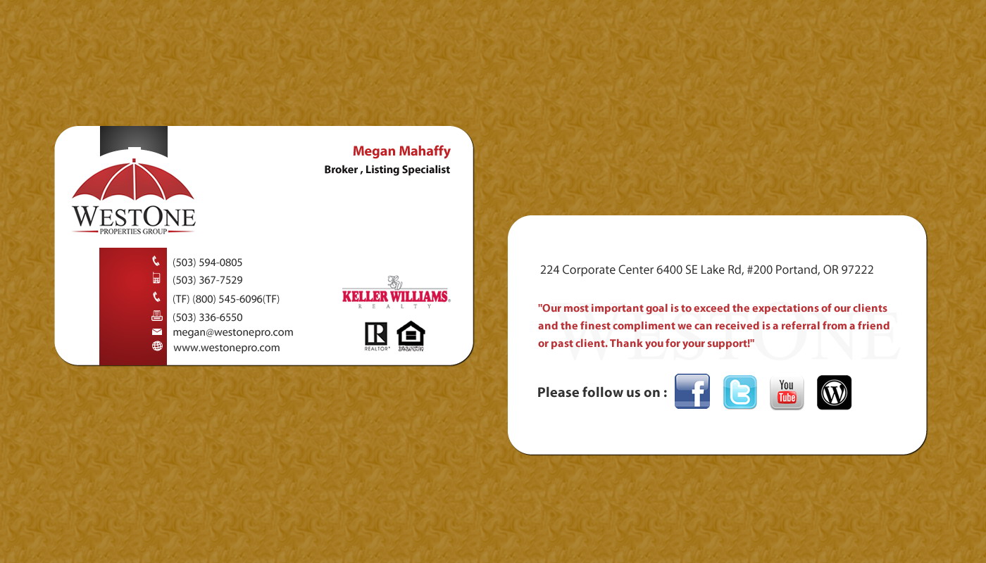 Business Card Design by Sbss for this project | Design #797445