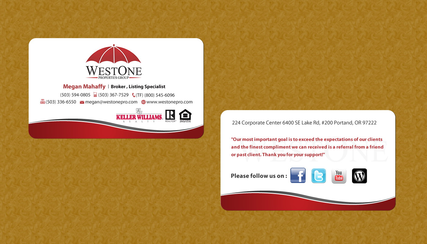 Business Card Design by Sbss for this project | Design #797454