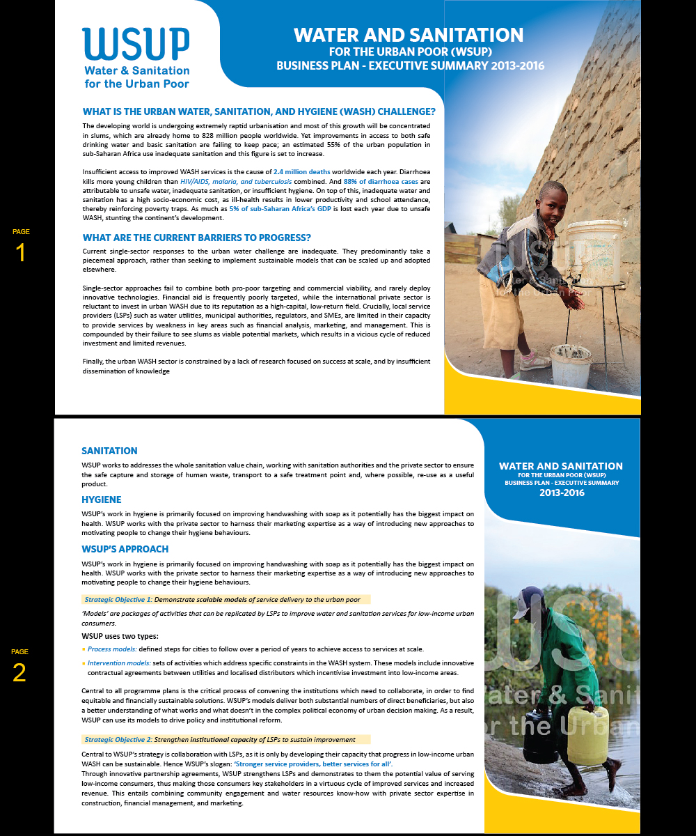 Diseño de Brochure por mouallem zoheir para WSUP | Diseño #3278466