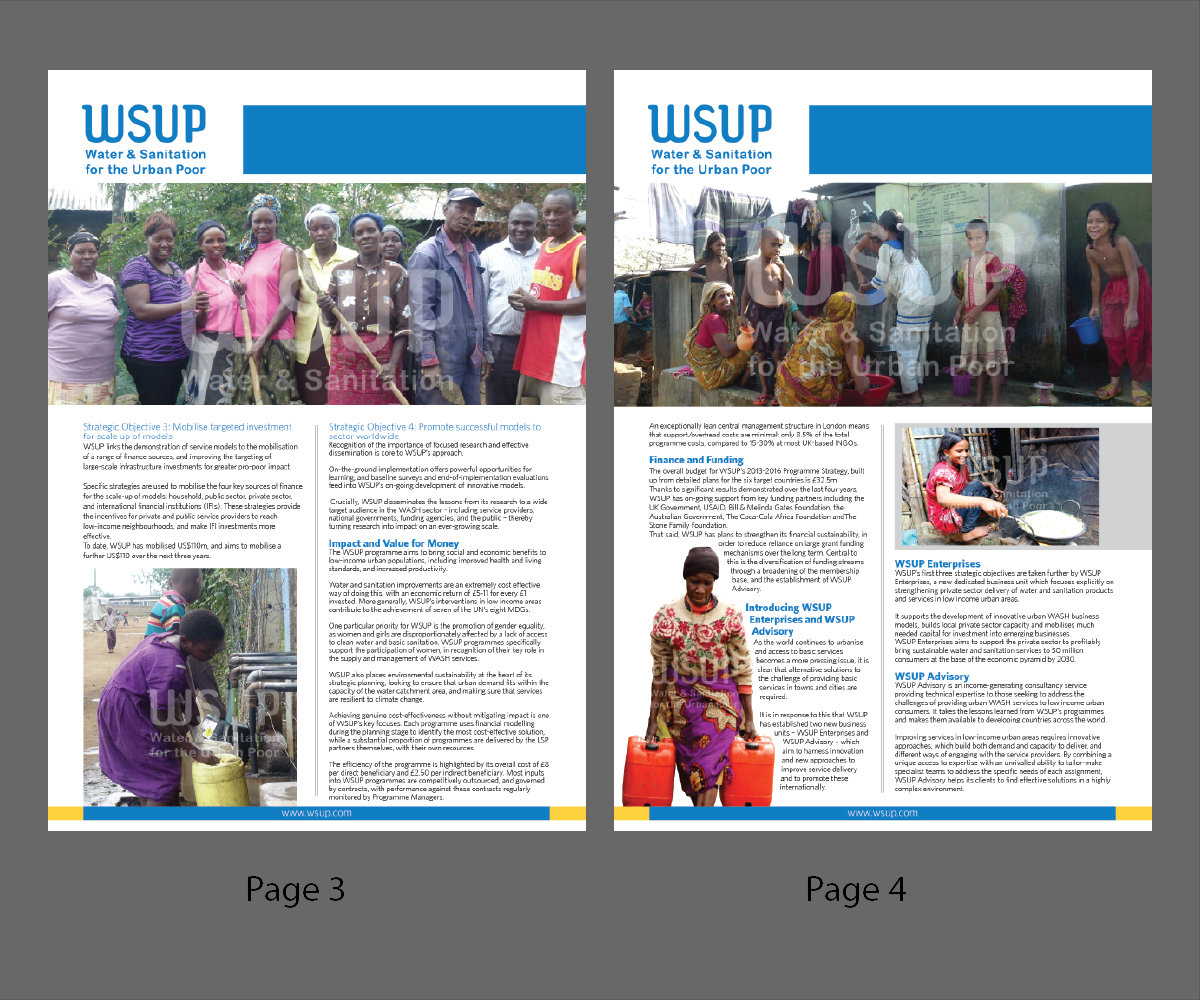 Brochure Design by kousik for WSUP | Design #3289004