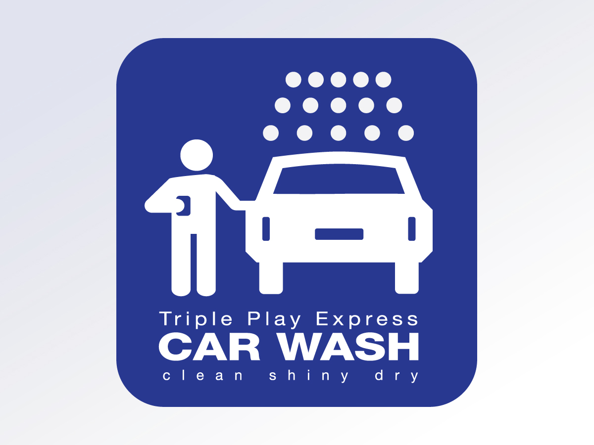 Logo Design by Peter Huisman for Triple Play Express Car Wash | Design #73956