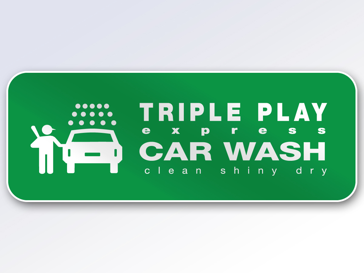 Logo Design by Peter Huisman for Triple Play Express Car Wash | Design #73966