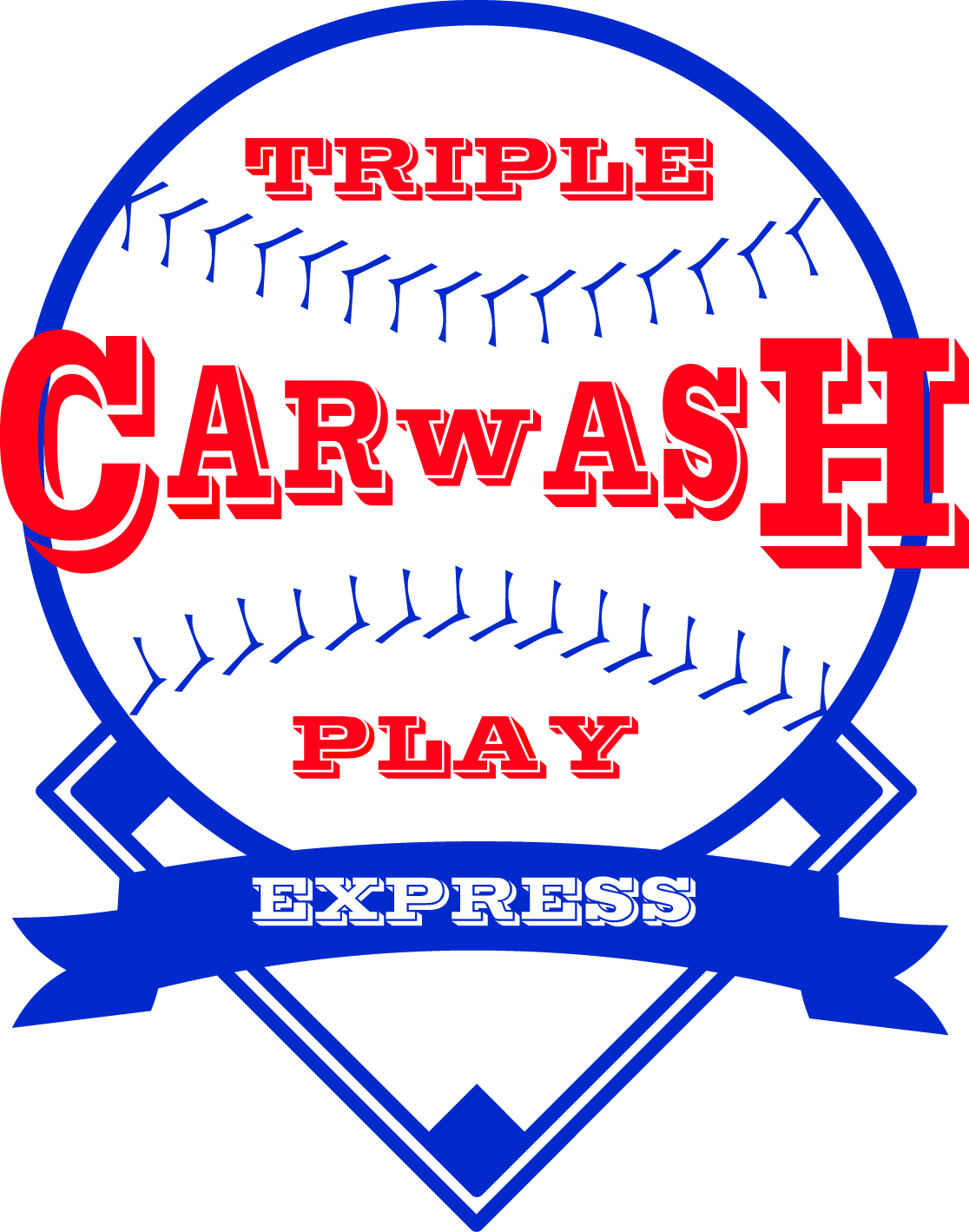 Diseño de Logo por FatFishDesign para Triple Play Express Car Wash | Diseño #74082