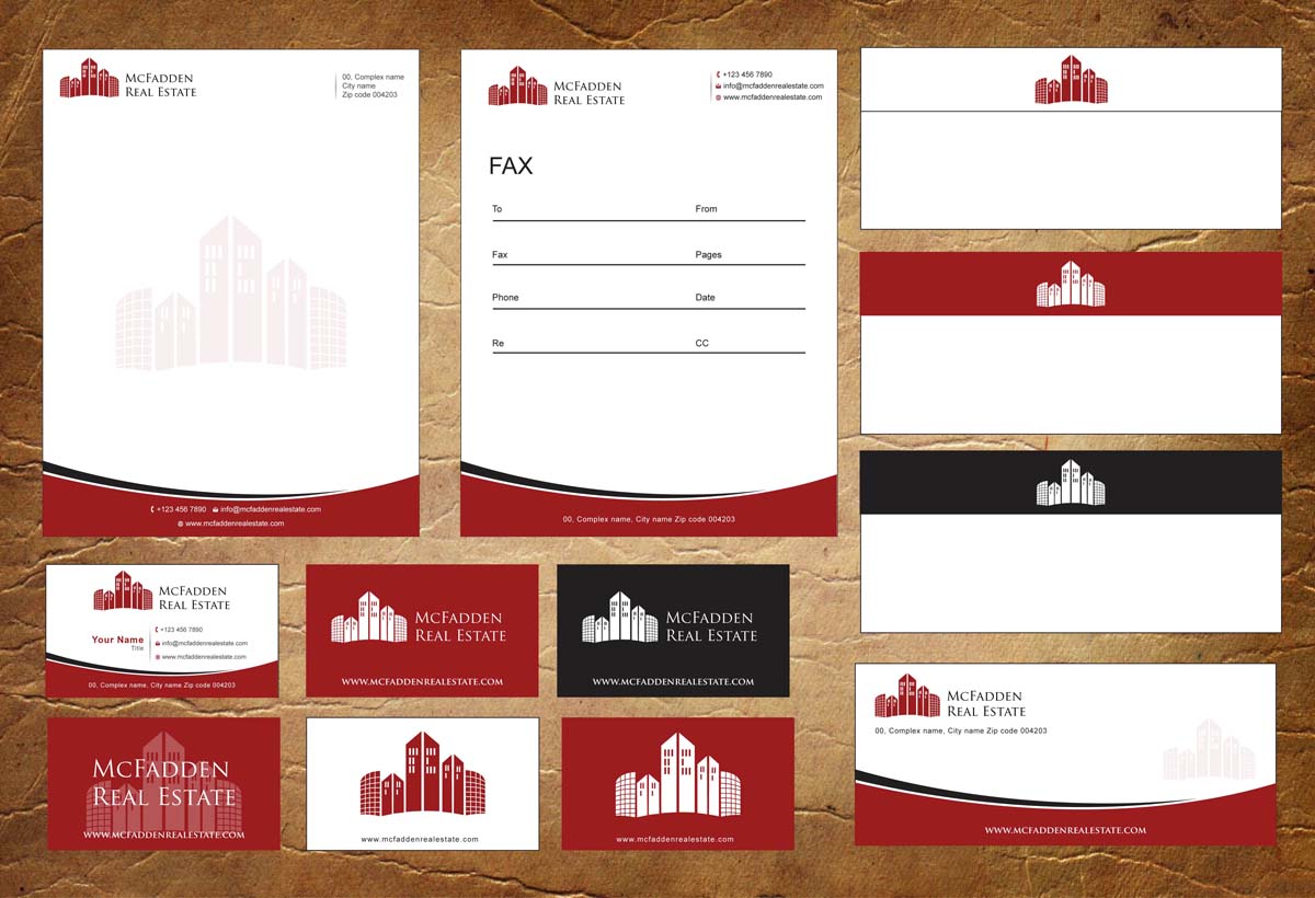 Diseño de Membrete por Sandy1155 para McFadden Real Estate | Diseño #3261913
