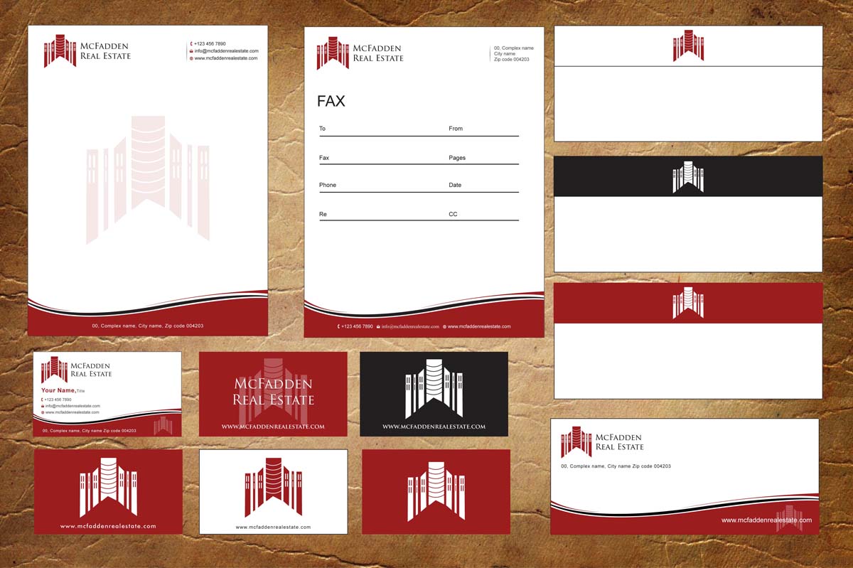 Diseño de Membrete por Sandy1155 para McFadden Real Estate | Diseño #3263784