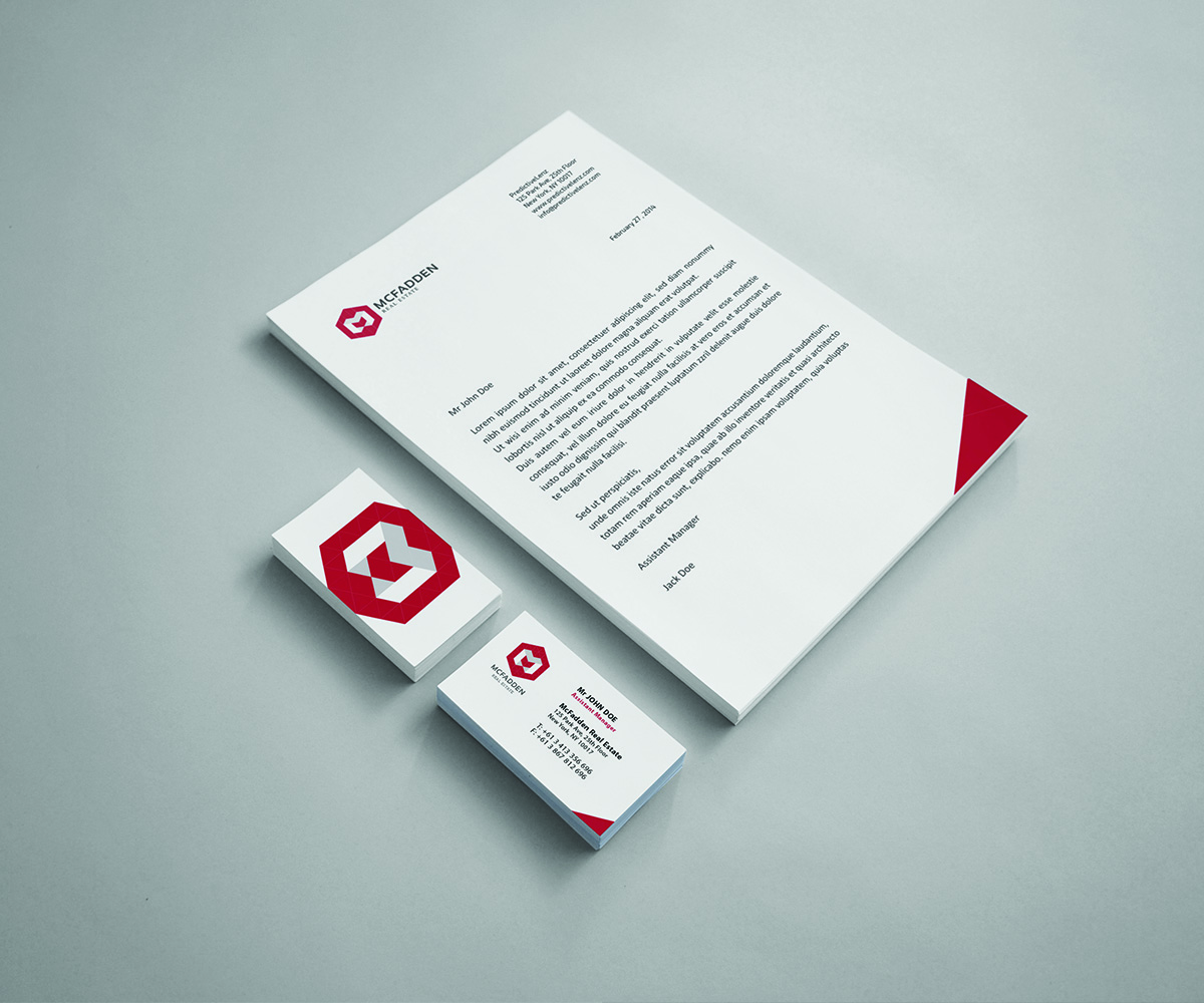 Letterhead Design by Anor Design for McFadden Real Estate | Design #3274894