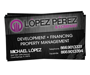 Design de Carte de Visite par arvin.garcia pour Lopez Perez & Company | Design : #3263608