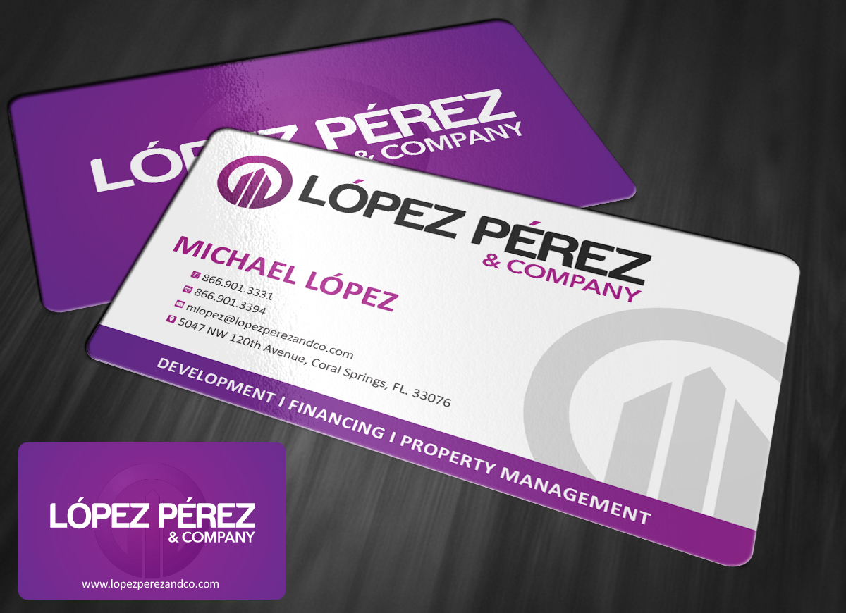 Visitenkarten-Design von MT für Lopez Perez & Company | Design: #3348853