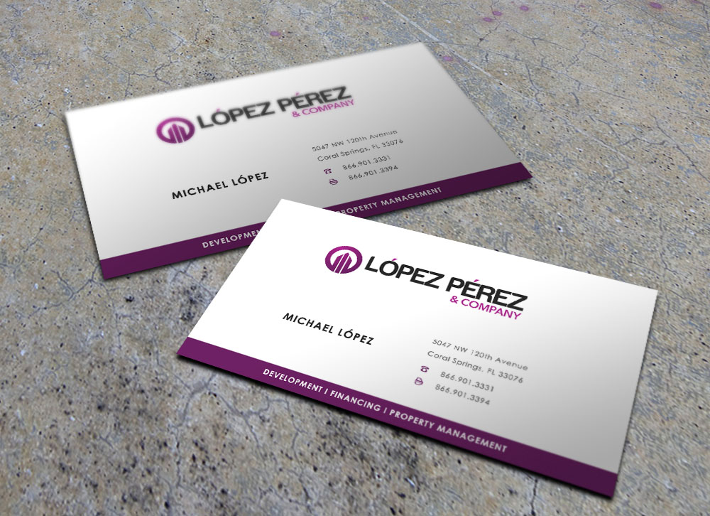 Business Card Design by Eggo May P for Lopez Perez & Company | Design #3266812