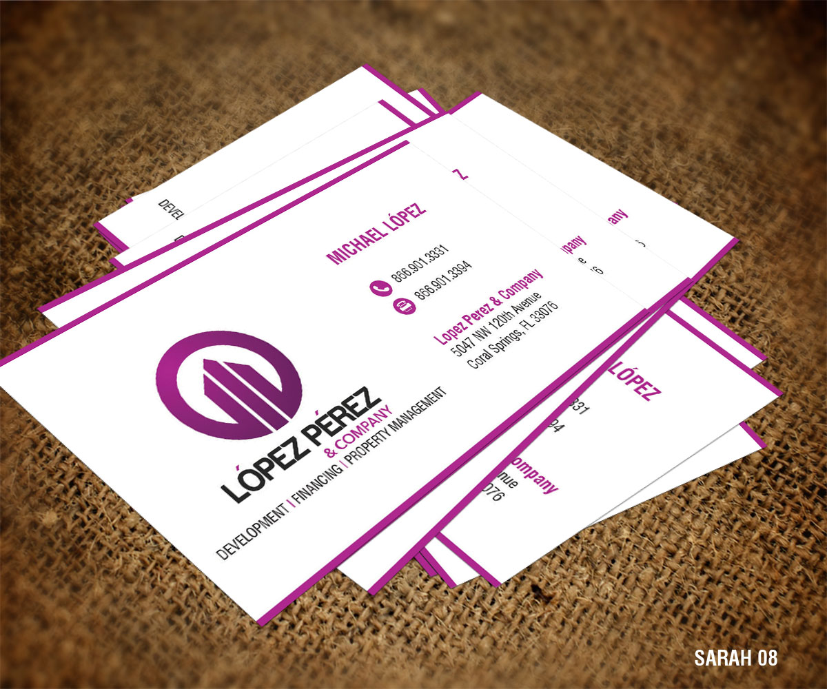 Business Card Design by Sarah Haroon for Lopez Perez & Company | Design #3264603