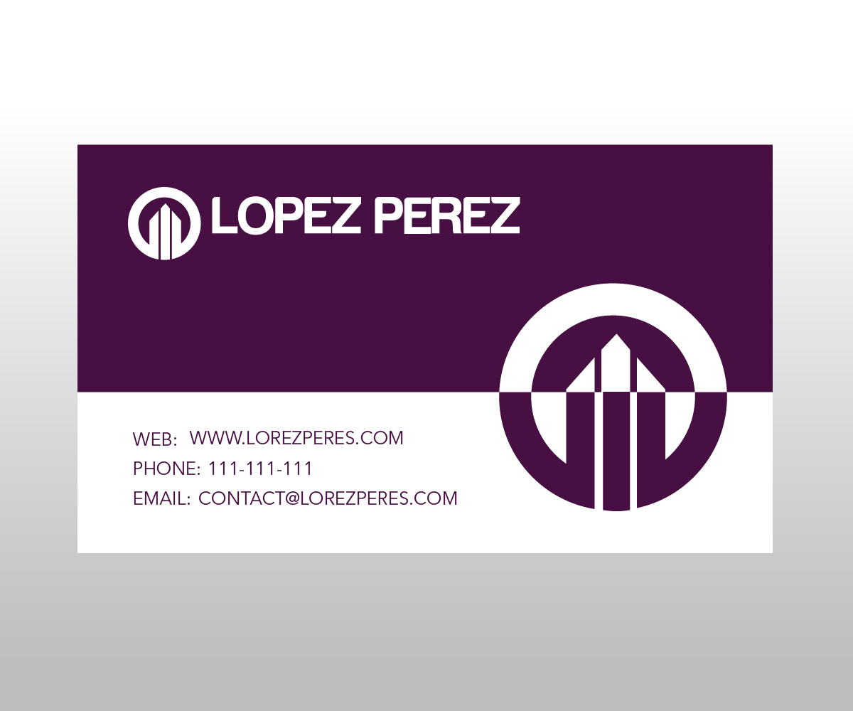 Design de Carte de Visite par subinps pour Lopez Perez & Company | Design #3255538