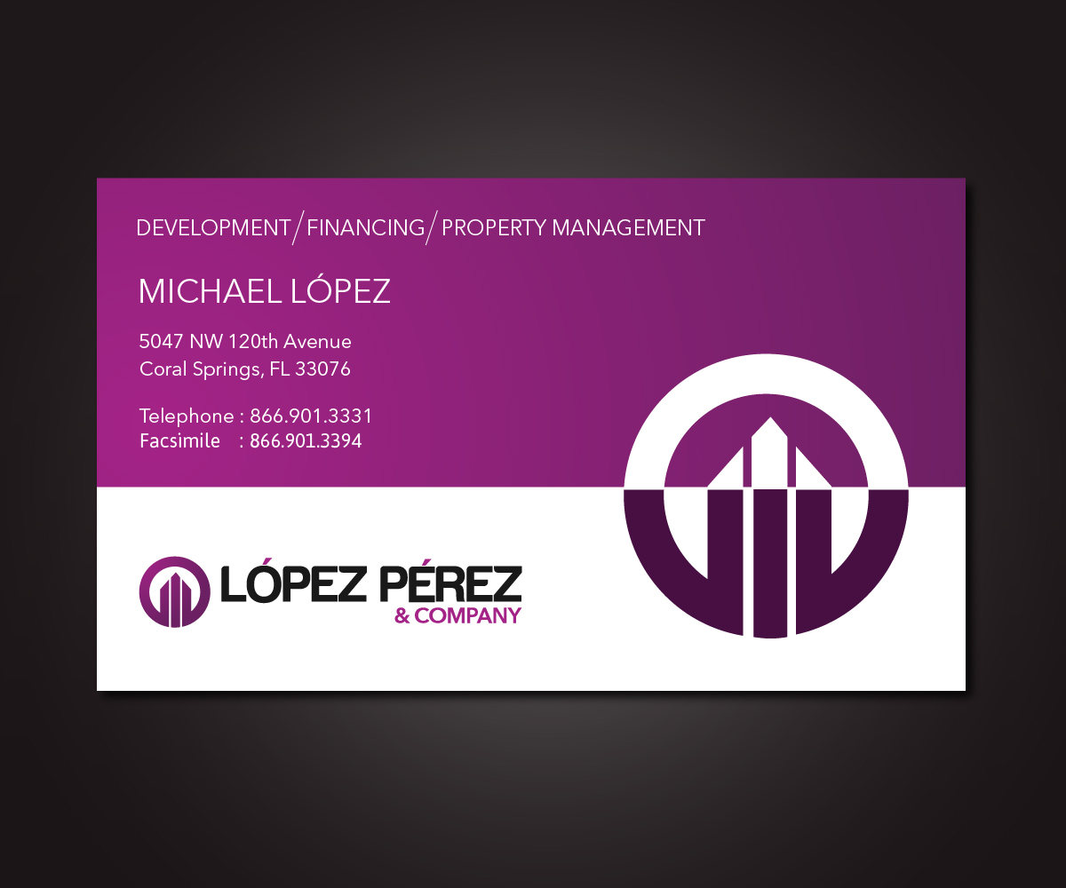 Business Card Design by subinps for Lopez Perez & Company | Design #3266483