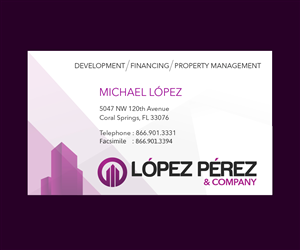 Design de Carte de Visite par subinps pour Lopez Perez & Company | Design : #3266492