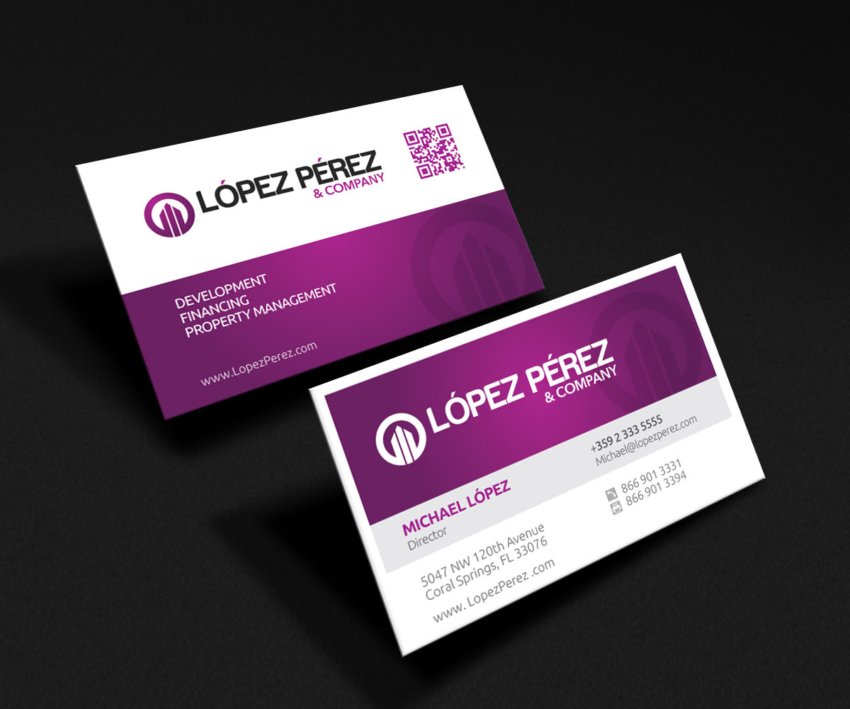 Business Card Design by Rich_LHA for Lopez Perez & Company | Design #3283716