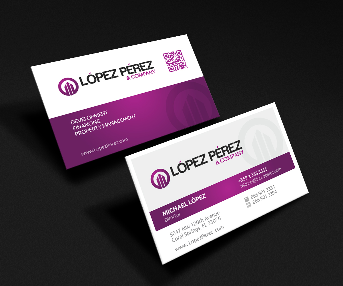 Business Card Design by Rich_LHA for Lopez Perez & Company | Design #3283721