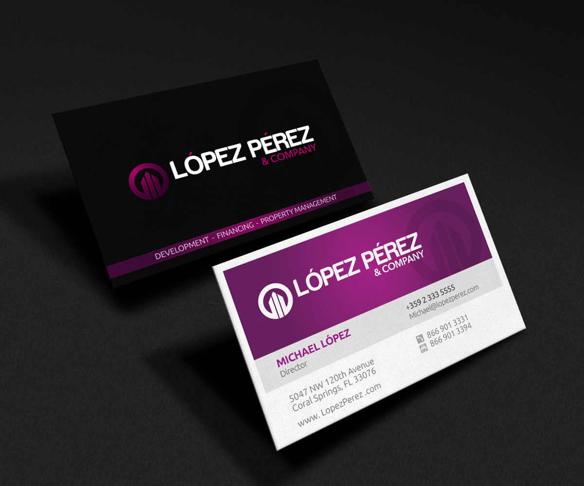 Business Card Design by Rich_LHA for Lopez Perez & Company | Design #3284174