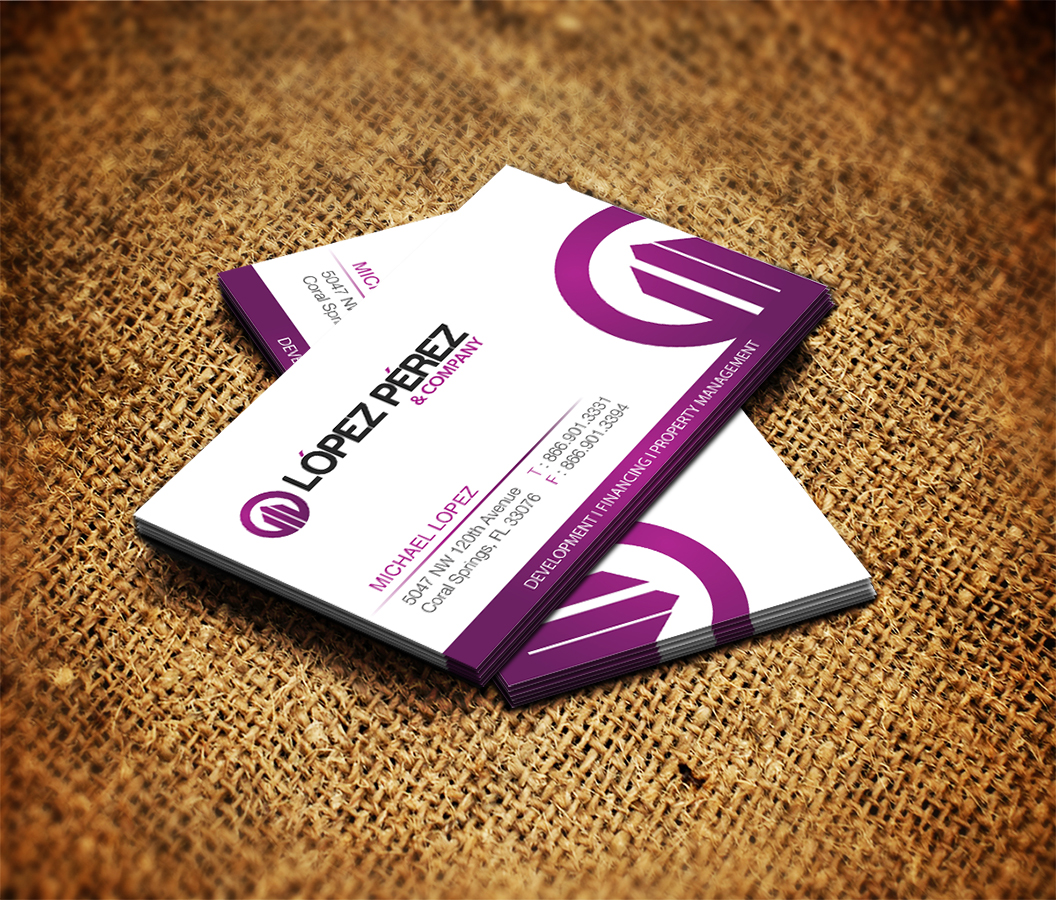 Business Card Design by Sarmishtha Chattopadhyay_loginchange for Lopez Perez & Company | Design #3272566