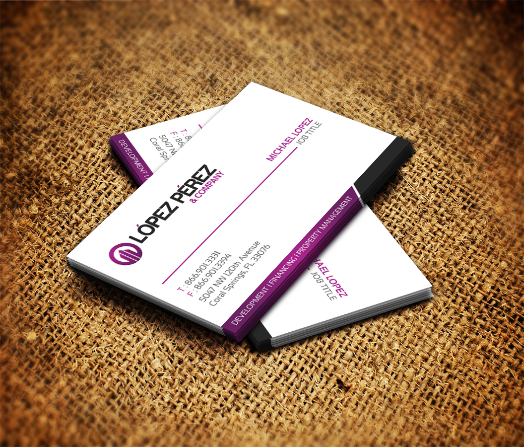 Business Card Design by Sarmishtha Chattopadhyay_loginchange for Lopez Perez & Company | Design #3283120